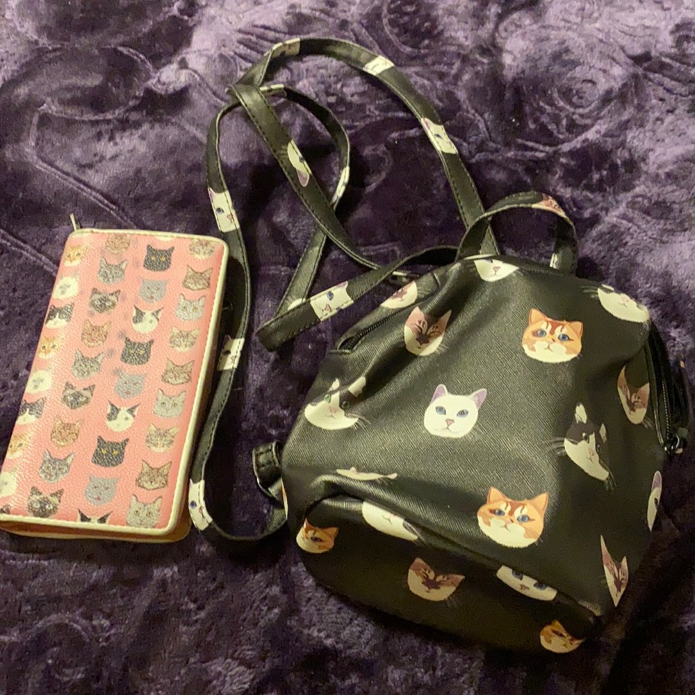 Cat purse & Wallett